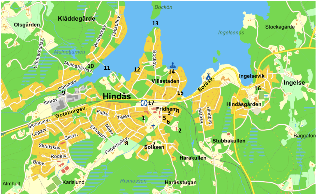 karta hindås Bygdevandring i Hindås 23/4 2017